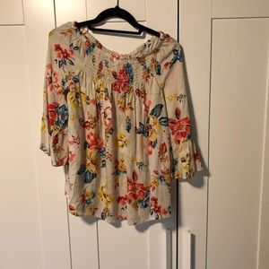 BeachLunchLounge Off the shoulder Floral Top